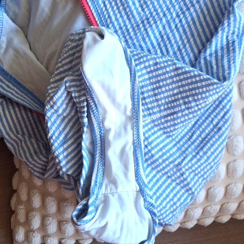 Crew Cut By J crew Upf 50+ Blue and Red Kids Swim One Piece - Picture 5 of 6